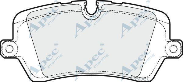 APEC BRAKING Комплект тормозных колодок, дисковый тормоз PAD1946